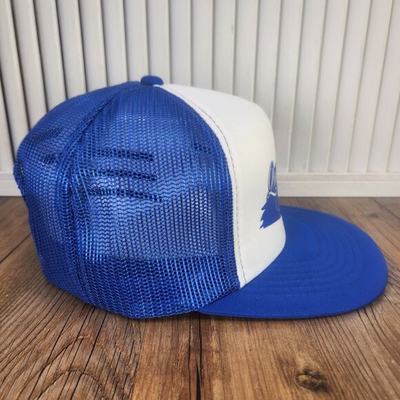VTG Queensbury Downs Canada Gear Snapback Trucker Hat Cap Blue White Horse Track - Picture 4 of 11
